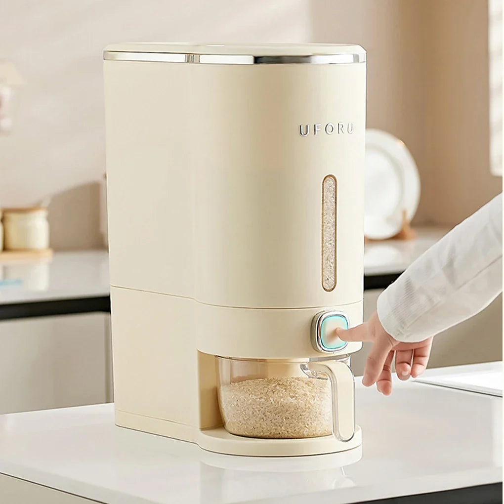 Rice Dispenser with Visible Window | ScaleUp Mart