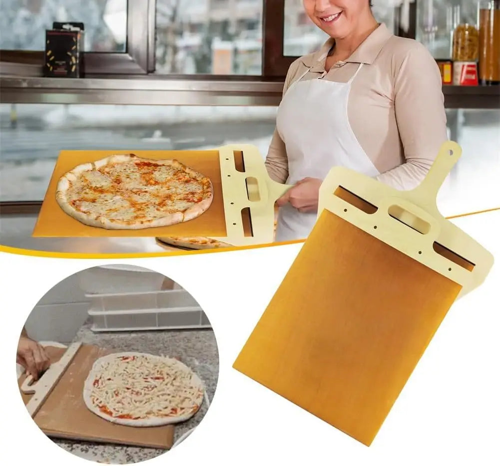 -Stick Pizza Turner Smooth Cutting Board Kitchen Baking Tool