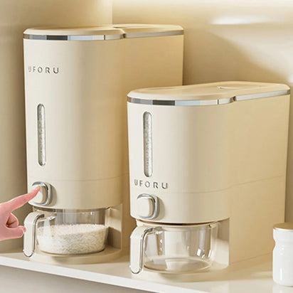 Rice Dispenser Visible Window Dustproof Thickened Grain Storage Barrel Cereal Dispenser Bucket