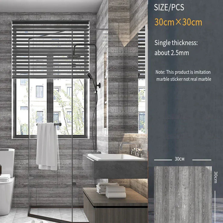 -adhesive wall sticker wall decoration bathroom waterproof moisture-proof wallpaper
