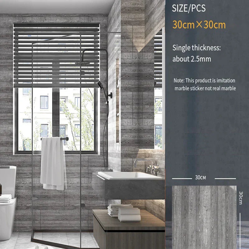-adhesive wall sticker wall decoration bathroom waterproof moisture-proof wallpaper