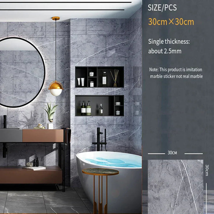 -adhesive wall sticker wall decoration bathroom waterproof moisture-proof wallpaper