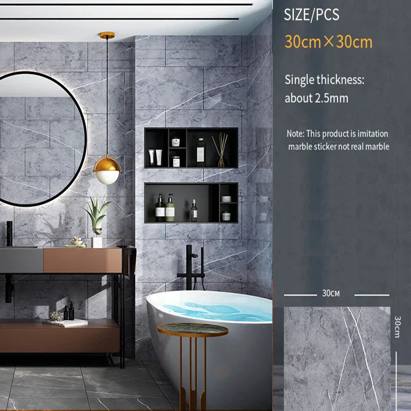 -adhesive wall sticker wall decoration bathroom waterproof moisture-proof wallpaper
