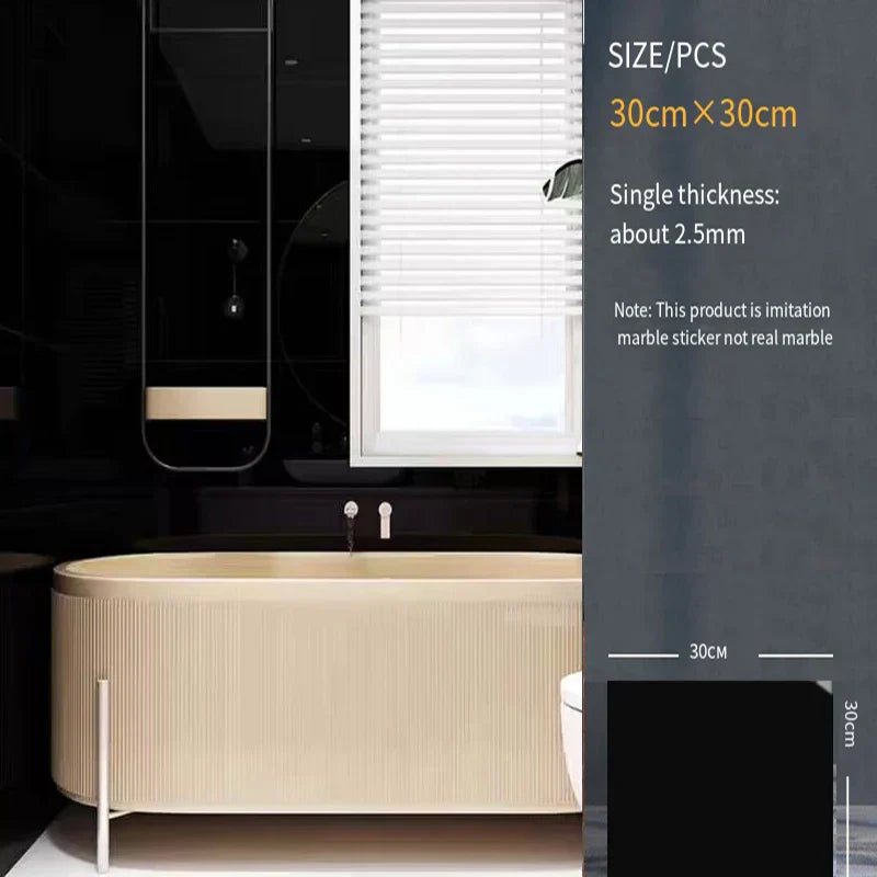 -adhesive wall sticker wall decoration bathroom waterproof moisture-proof wallpaper