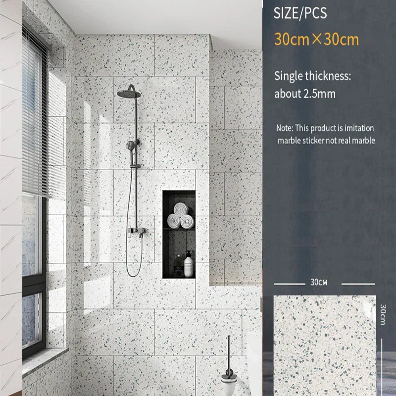 -adhesive wall sticker wall decoration bathroom waterproof moisture-proof wallpaper