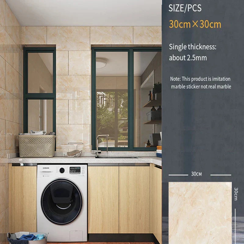-adhesive wall sticker wall decoration bathroom waterproof moisture-proof wallpaper