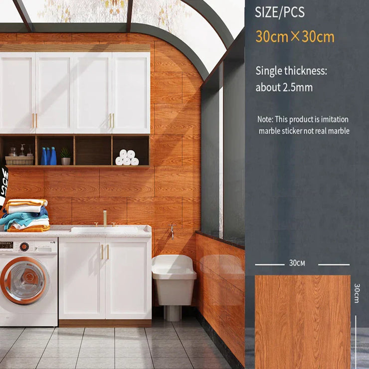 -adhesive wall sticker wall decoration bathroom waterproof moisture-proof wallpaper