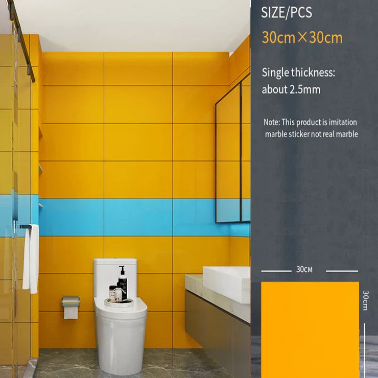 -adhesive wall sticker wall decoration bathroom waterproof moisture-proof wallpaper