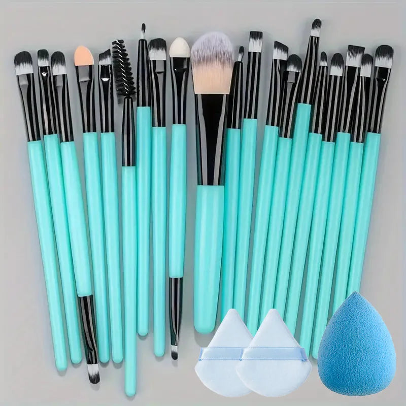 Cosmetics Highlighter Foundation Blush Brush Eyeshadow Powder Beauty Blending Makeup Tools