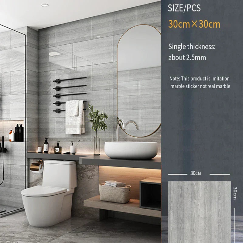 -adhesive wall sticker wall decoration bathroom waterproof moisture-proof wallpaper