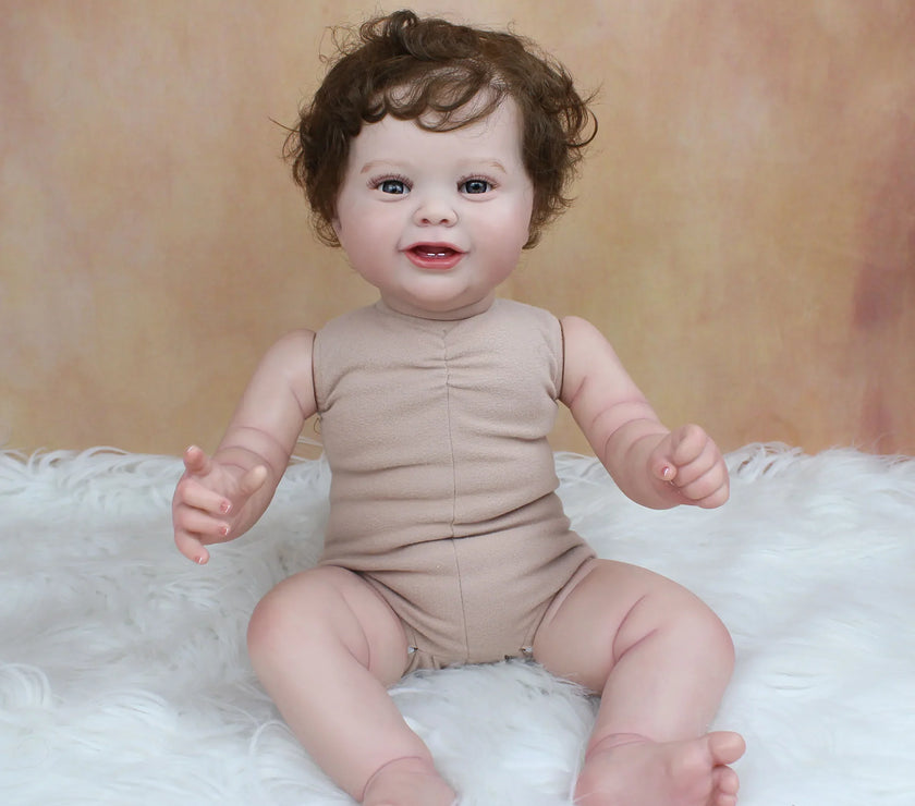 Size 3D Skin Silicone Reborn Girl Baby Doll