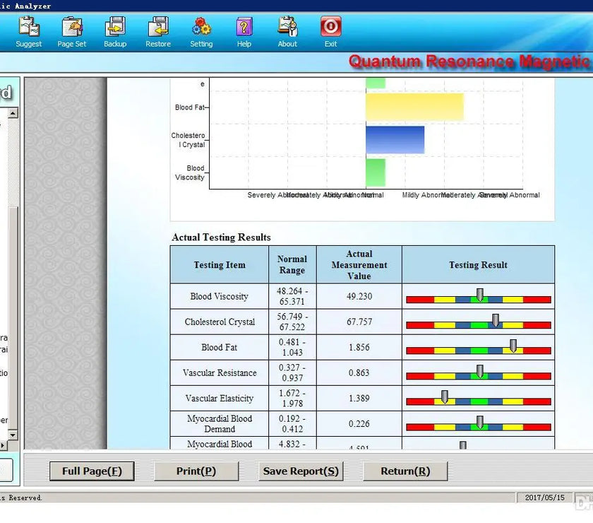 Quantum Magnetic Resonance Analyzer Machine Full Body Analysis Health FIR Technology No Hand Senser with Touch Unit