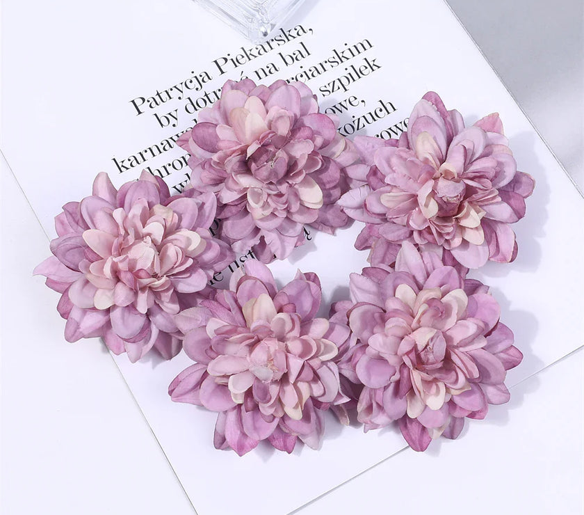 Wedding Home Decoration DIY Wreath Gift Box Scrapbooking Craft Fake Flower Head