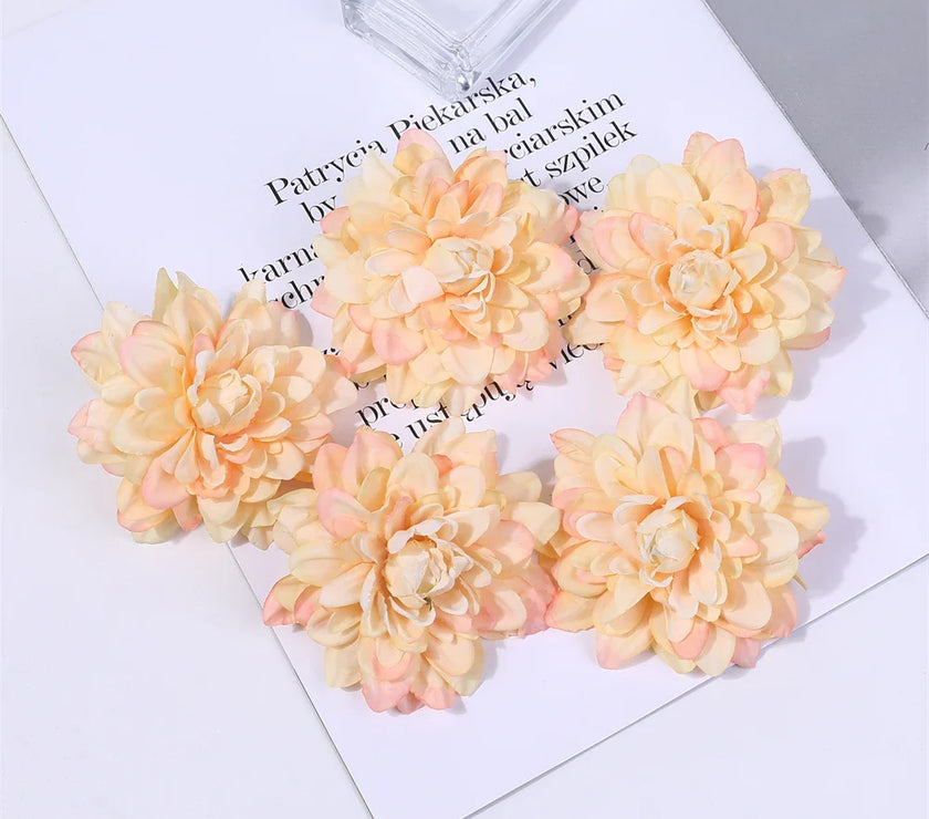 Wedding Home Decoration DIY Wreath Gift Box Scrapbooking Craft Fake Flower Head
