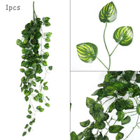 190cm Hiedra Artificial Plants Green Leaves Ivy Leaf Garland Fake Foliage Wedding Jungle Party Home Garden Wall Hanging Decor