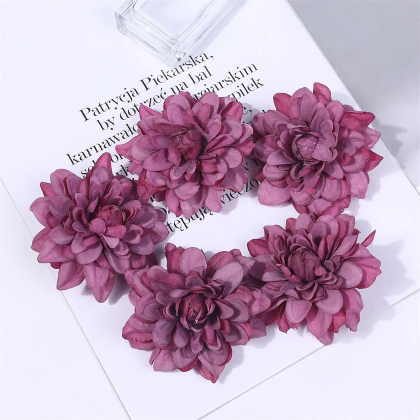 Wedding Home Decoration DIY Wreath Gift Box Scrapbooking Craft Fake Flower Head