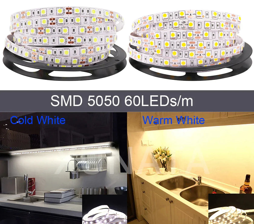 Waterproof Flexible Led Tape Ribbon Power Plug Kit 12