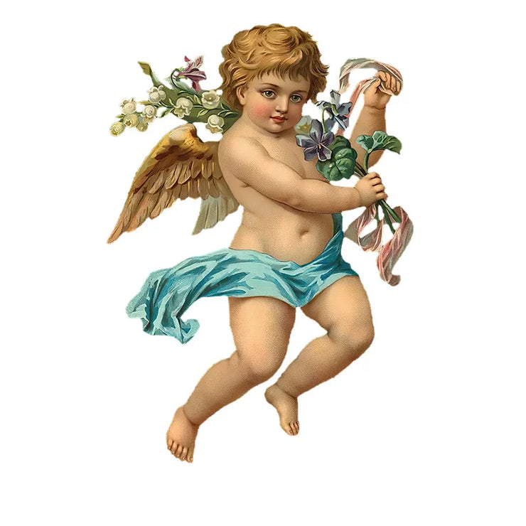 Ratels QCF51 Classic European Angel oil painting picture quality sticker antique era