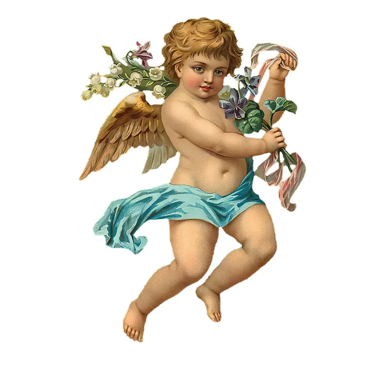 Ratels QCF51 Classic European Angel oil painting picture quality sticker antique era