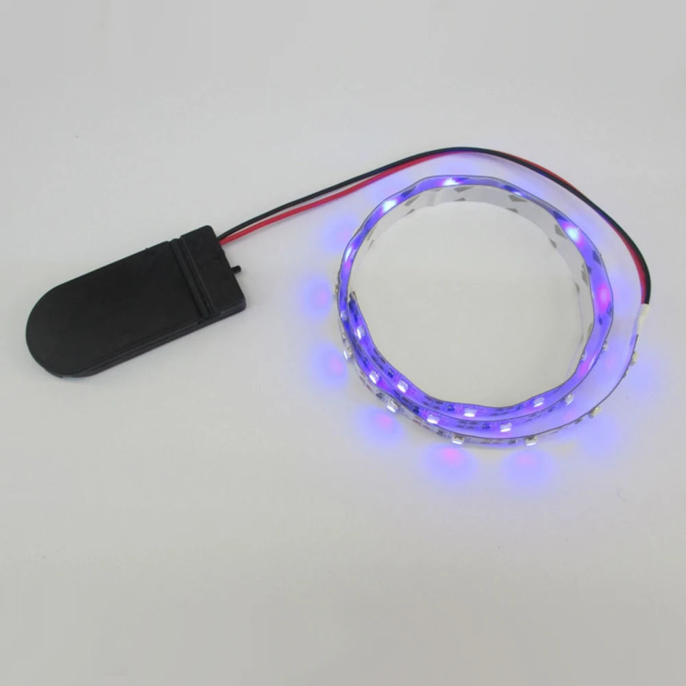 DC3V LED Strip Light 2835 SMD Battery Powered 50cm 1m 2m Flexible LED Tape 8 Colors Waterproof Home Decoration DIY Lamp 8mm PCB