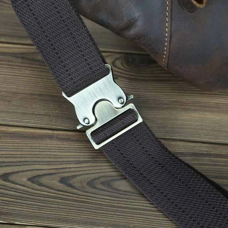 Waist Bag Mini Travel Fanny Chest Pack Cowhide Belt Bag Male Small Waist Bag