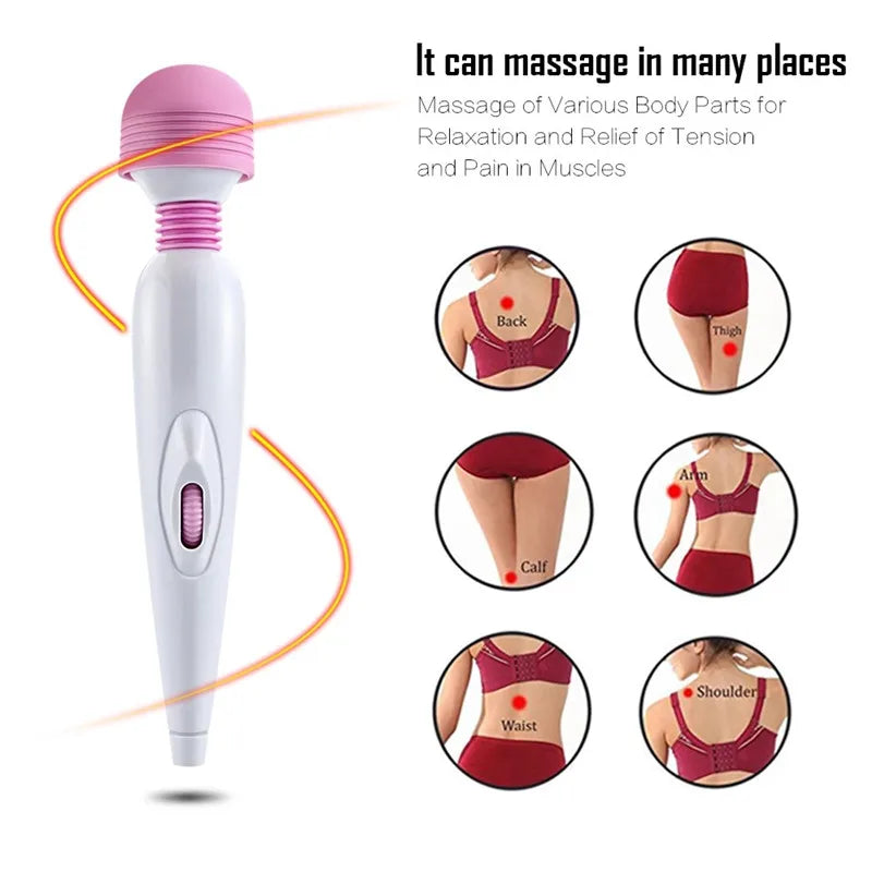 Powerful Svibration Motor Dildos Vibrator Silicone Clitoris Stimulator Wand