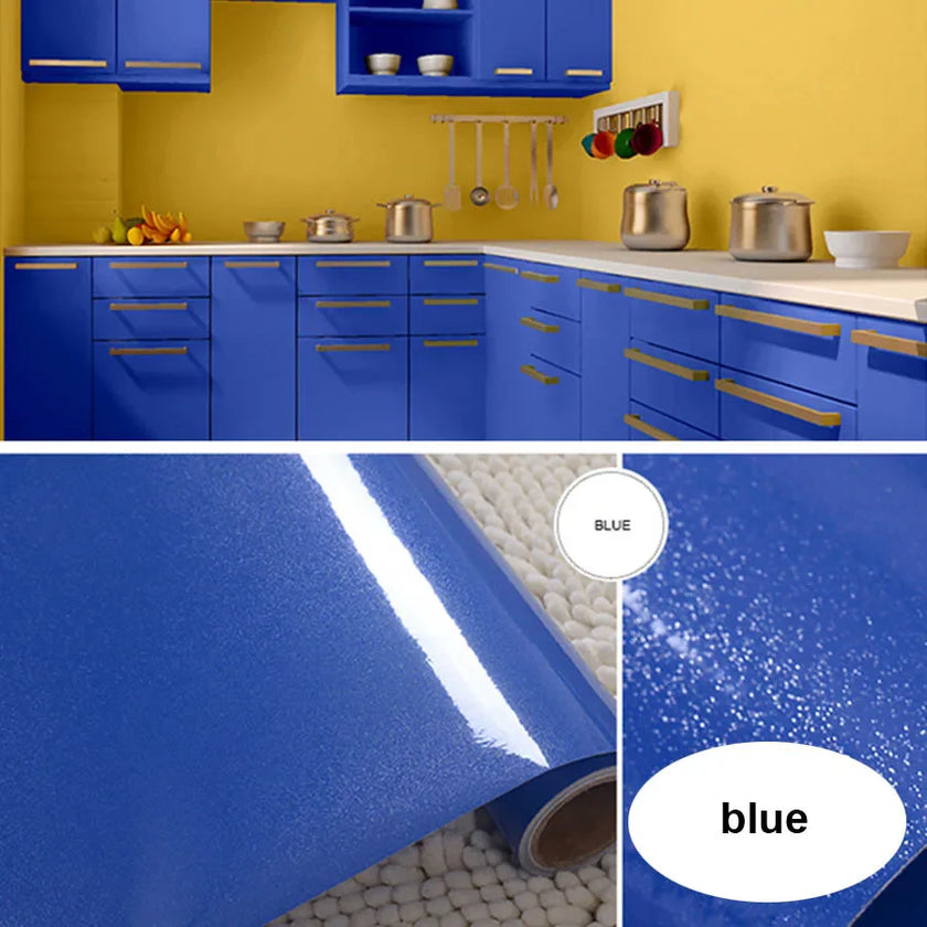 Adhesive Wallpaper Kitchen Cabinet Furniture Wall Sticker Home Decor