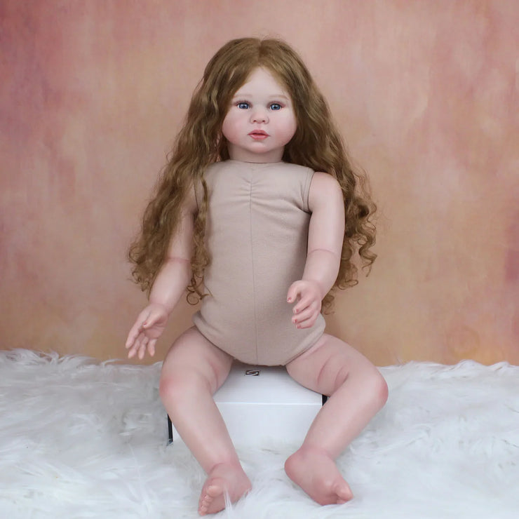 Size 3D Skin Silicone Reborn Girl Baby Doll