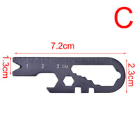 Multitools EDC Stainless Steel Keychain Outdoor Survival Gear Gadget Bottle Opener Multi Pocket Tool Pendant Keyring