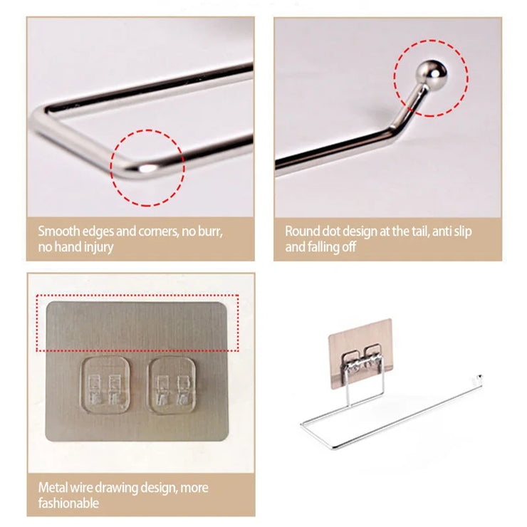 Wall Mounted Stainless Steel Towel Rack | ScaleUp Mart