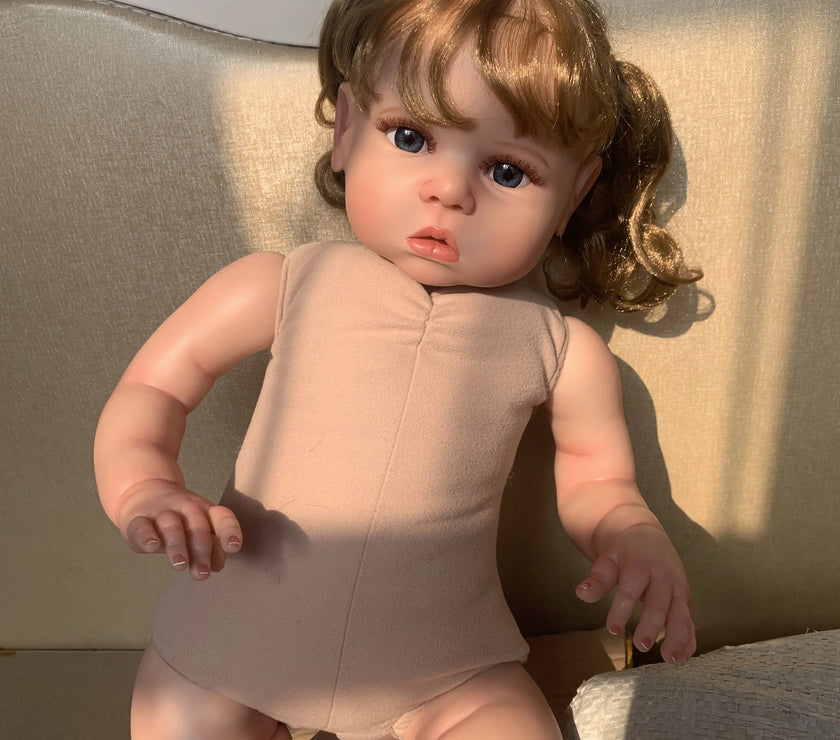 Size 3D Skin Silicone Reborn Girl Baby Doll