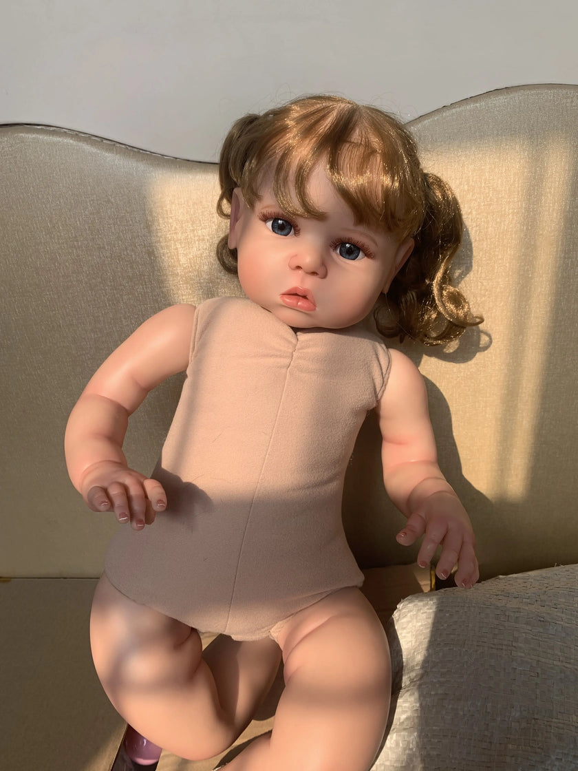 Size 3D Skin Silicone Reborn Girl Baby Doll