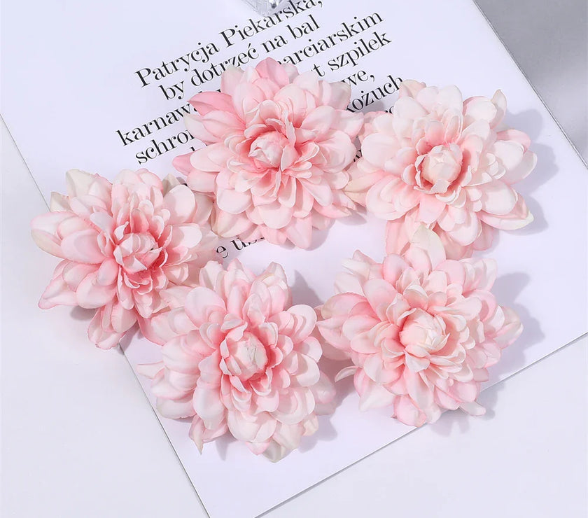 Wedding Home Decoration DIY Wreath Gift Box Scrapbooking Craft Fake Flower Head