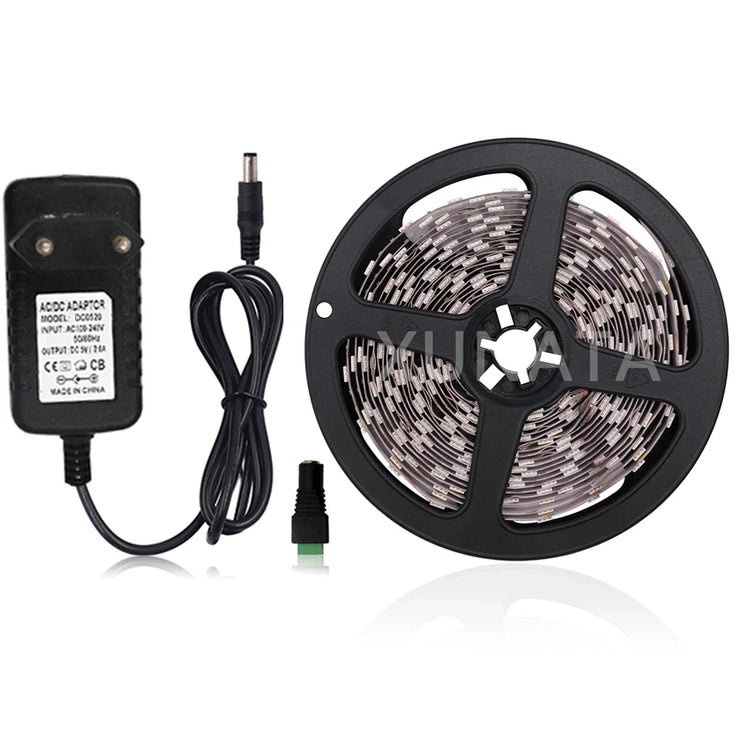Waterproof Flexible Led Tape Ribbon Power Plug Kit 12