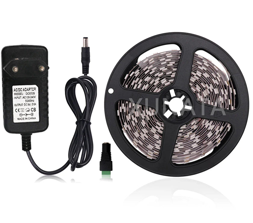 Waterproof Flexible Led Tape Ribbon Power Plug Kit 12