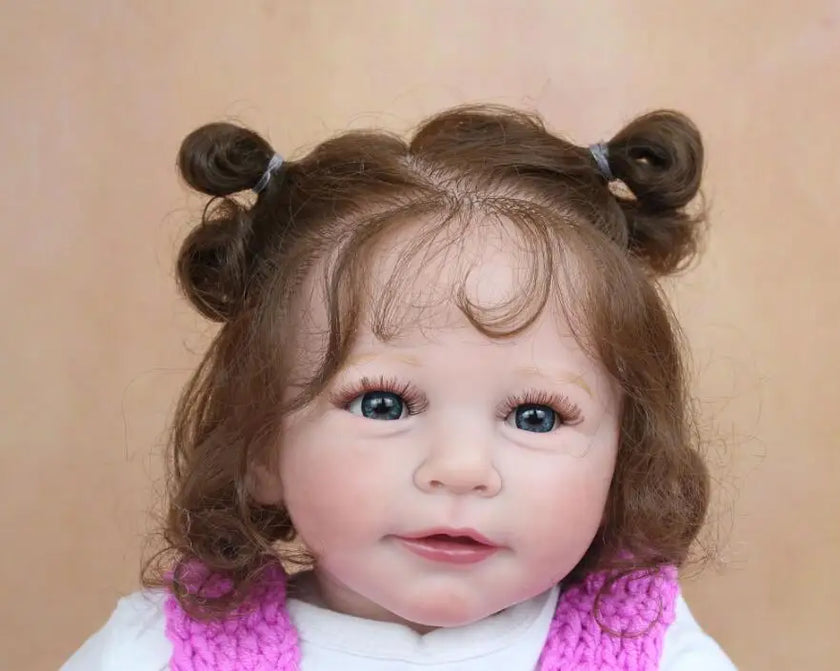 Size 3D Skin Silicone Reborn Girl Baby Doll