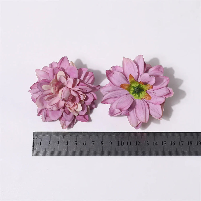 Wedding Home Decoration DIY Wreath Gift Box Scrapbooking Craft Fake Flower Head