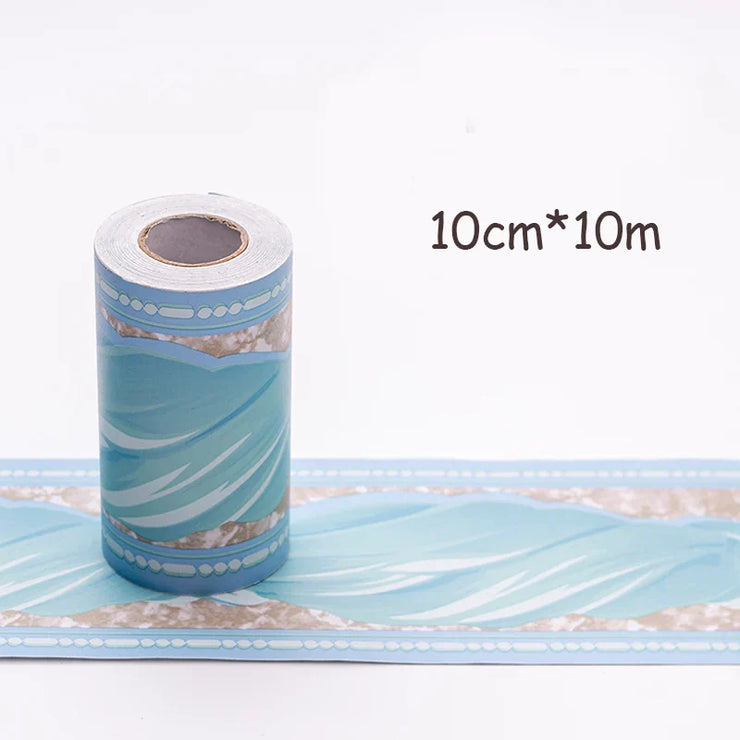 Adhesive Skirting Line Decor Baseboard Corridor Floor Borders Sticker