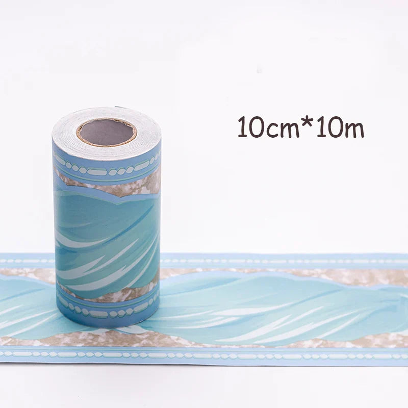 Adhesive Skirting Line Decor Baseboard Corridor Floor Borders Sticker