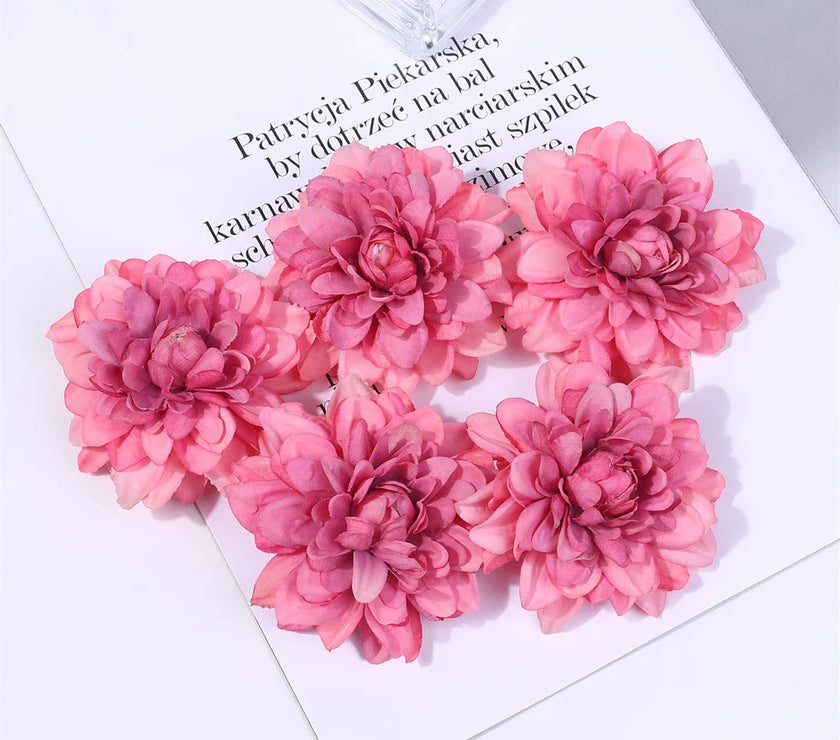 Wedding Home Decoration DIY Wreath Gift Box Scrapbooking Craft Fake Flower Head