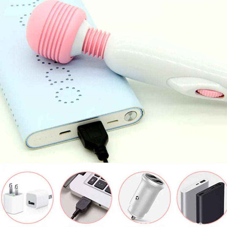 Powerful Svibration Motor Dildos Vibrator Silicone Clitoris Stimulator Wand