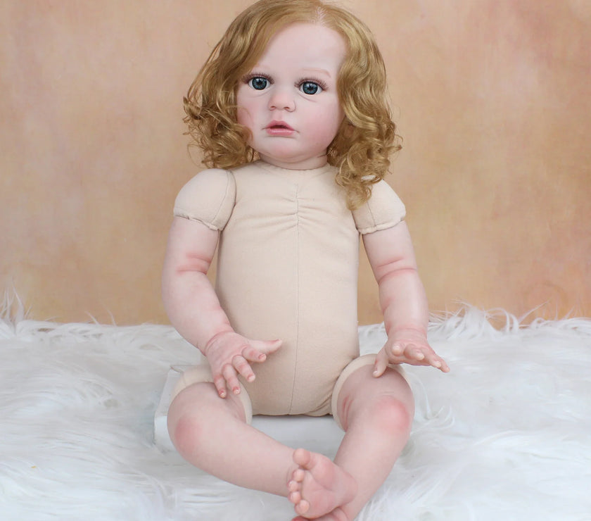 Size 3D Skin Silicone Reborn Girl Baby Doll