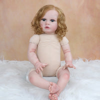 Size 3D Skin Silicone Reborn Girl Baby Doll