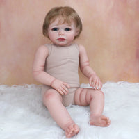 Size 3D Skin Silicone Reborn Girl Baby Doll