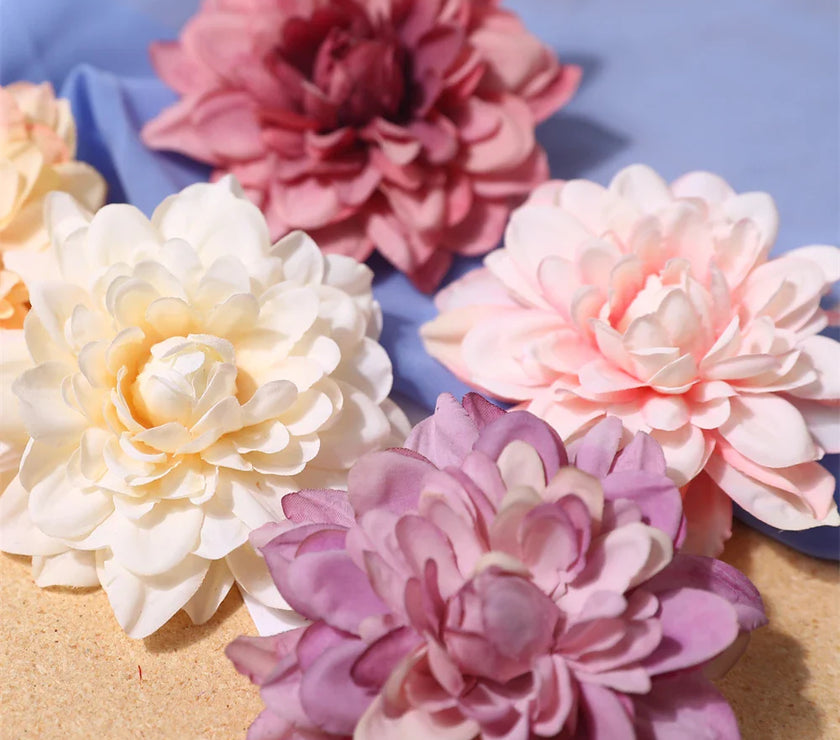 Wedding Home Decoration DIY Wreath Gift Box Scrapbooking Craft Fake Flower Head