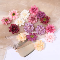 Wedding Home Decoration DIY Wreath Gift Box Scrapbooking Craft Fake Flower Head