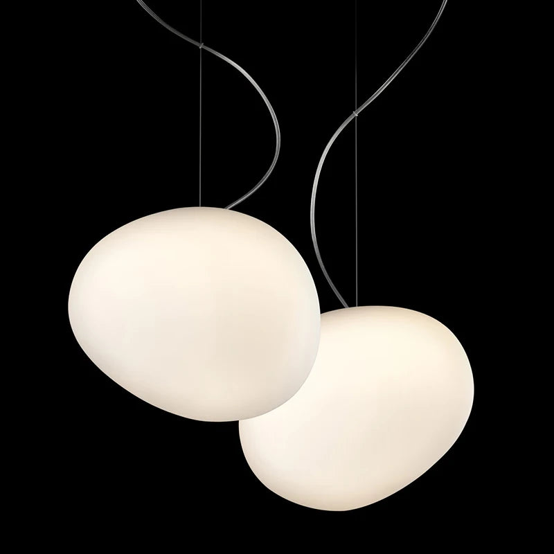Foscarini Gregg Pendant Lamp White Bubble Glass lampshades lamp italian design Indoor home Kitchen restaurant stair light