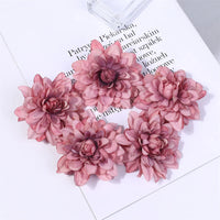 Wedding Home Decoration DIY Wreath Gift Box Scrapbooking Craft Fake Flower Head