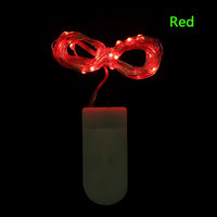 2M 5M 50LED Silver Wire Fairy Garland Lamp LED String Lights Christmas Wedding Home Party Decoration Powered By CR2032 Battery