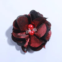 5CM Hot Sale Metallic Fabric Flower